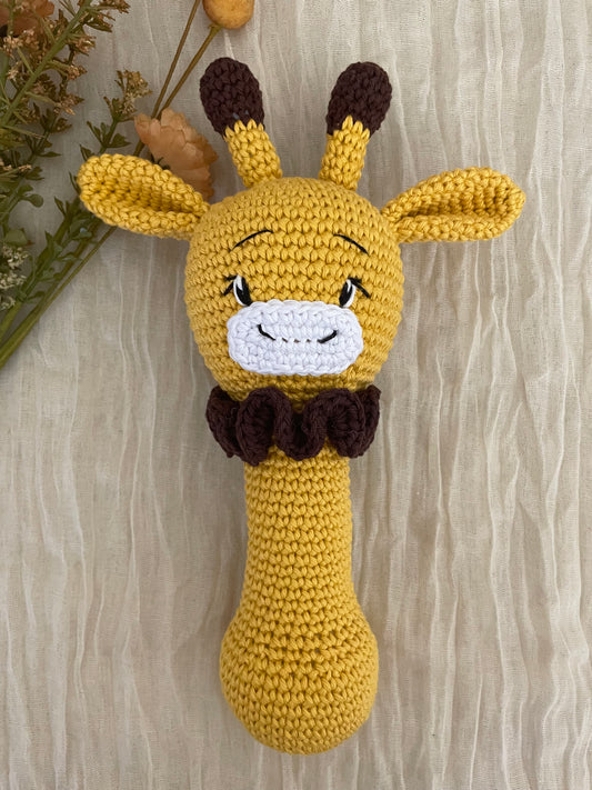 Hochets girafe - Fait à la main au crochet - Made in France