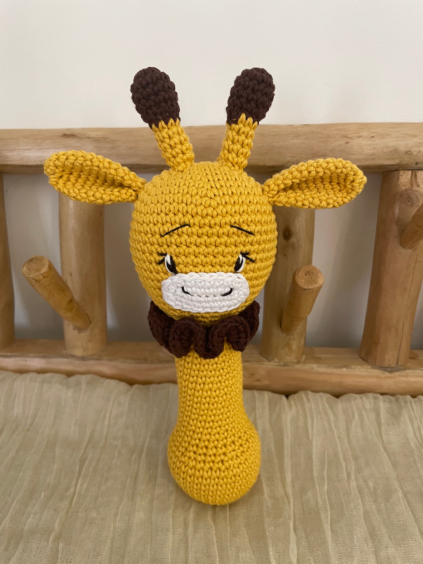 Hochets girafe - Fait à la main au crochet - Made in France