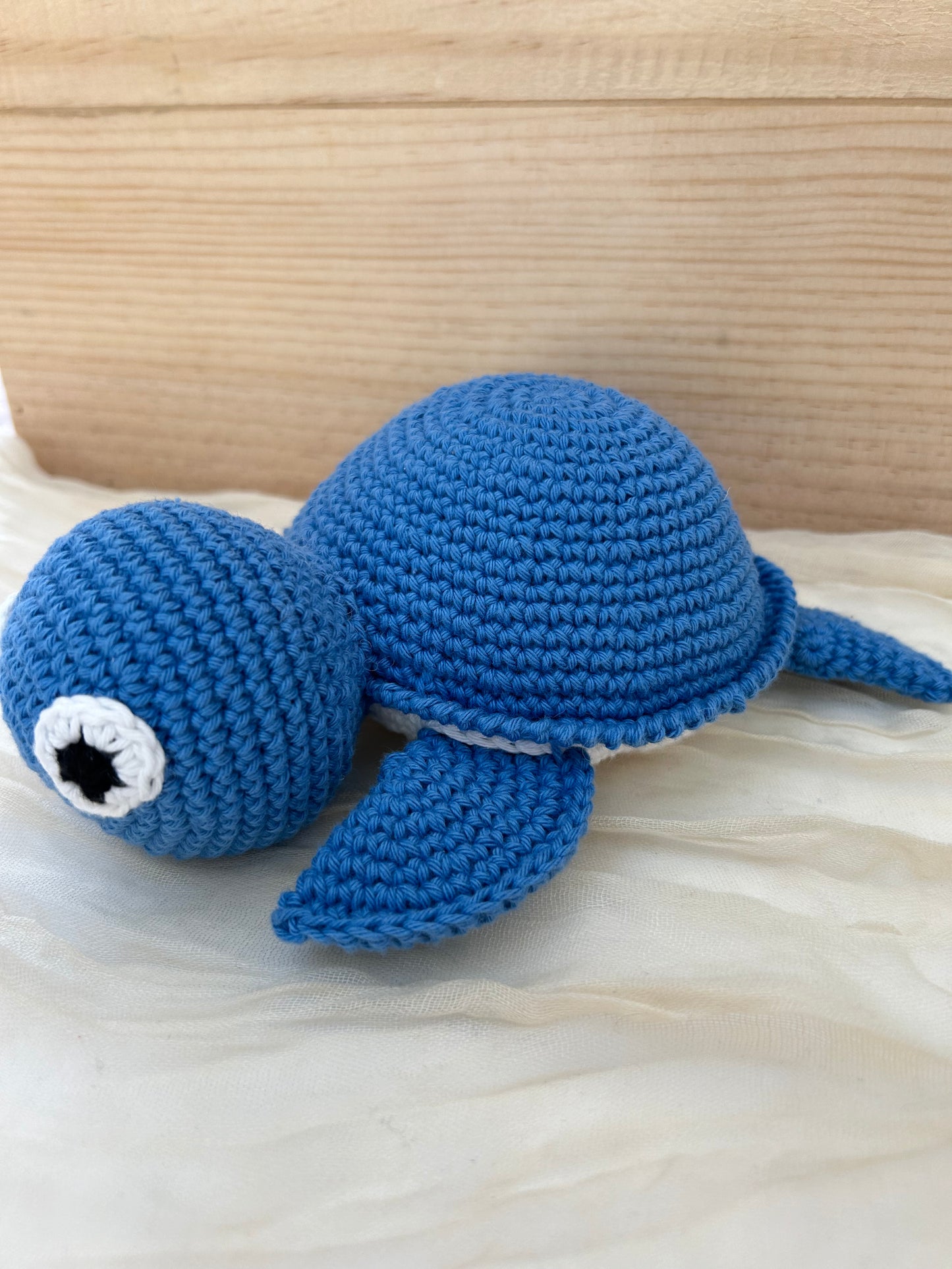 Jouet tortue - Fait à la main au crochet - Made in France