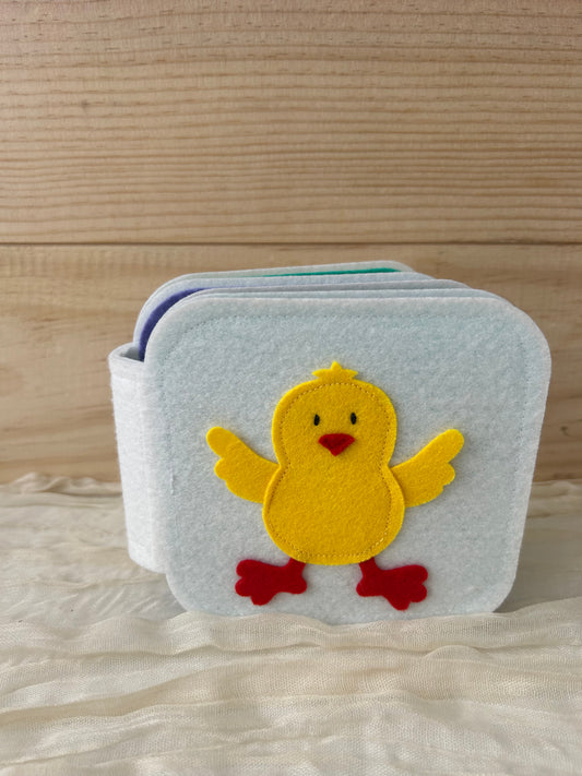 Livre d'éveil en feutrine - Fait à la main - Made in France