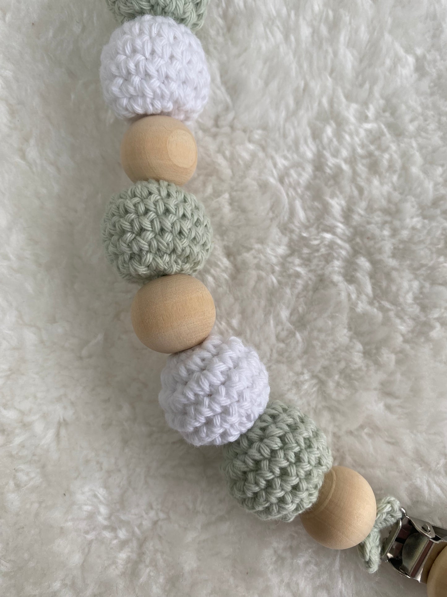 Attache-tétines sweet - Fait à la main au crochet - Made in France