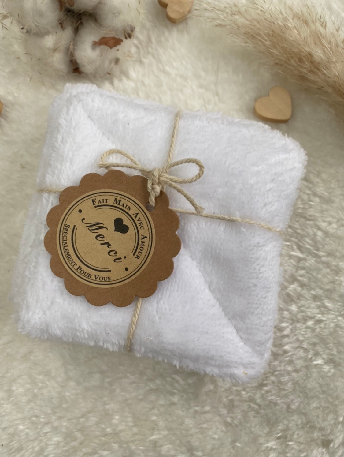 5 Cotons lavables - éponge de bambou