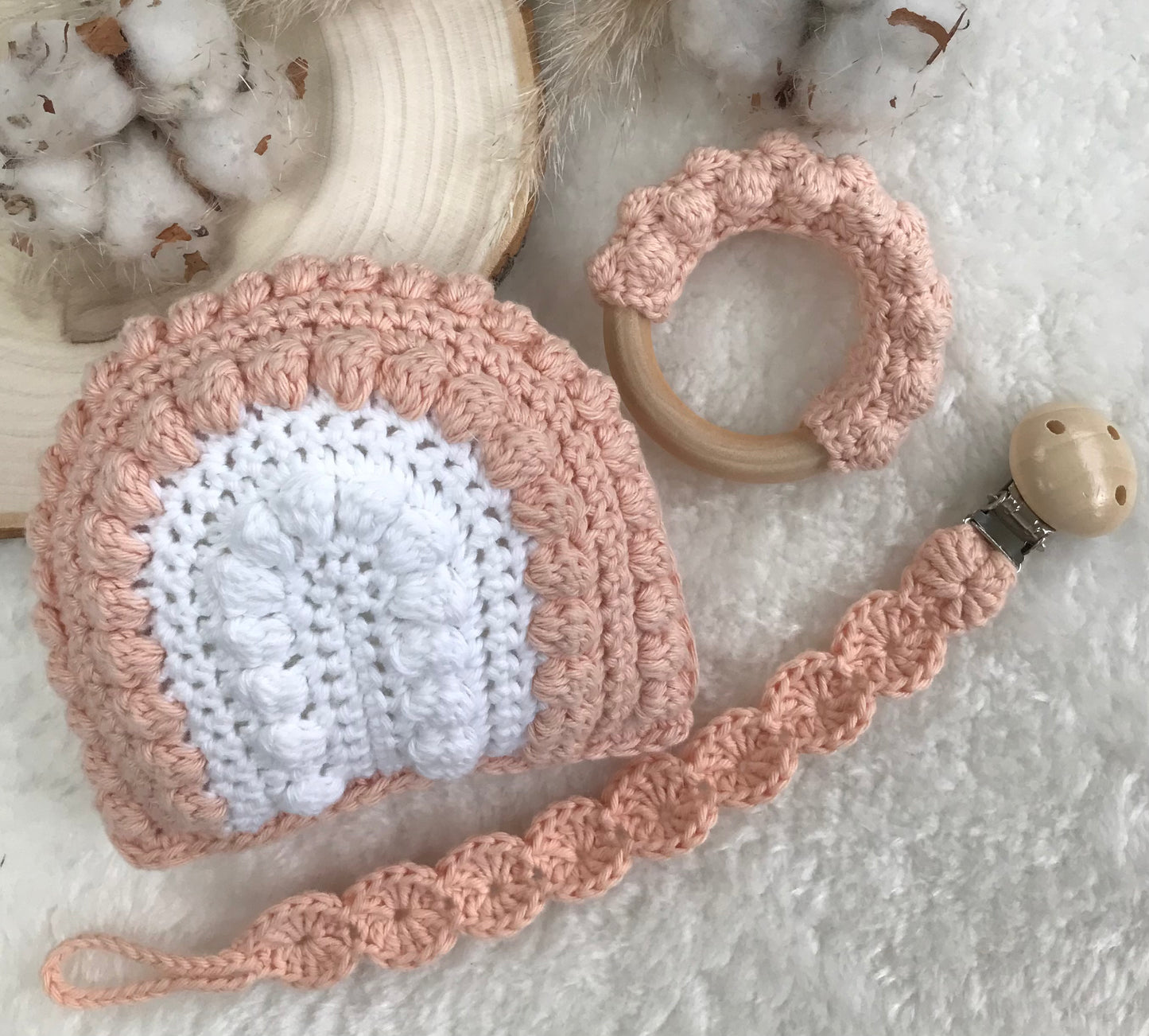 Coffret fluffy - Fait à la main au crochet - Made in France