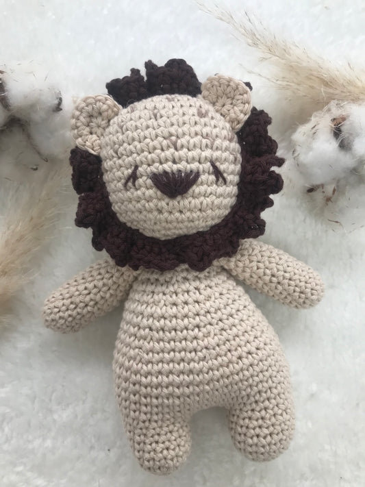 Doudou little lion - Fait à la main au crochet - Made in France