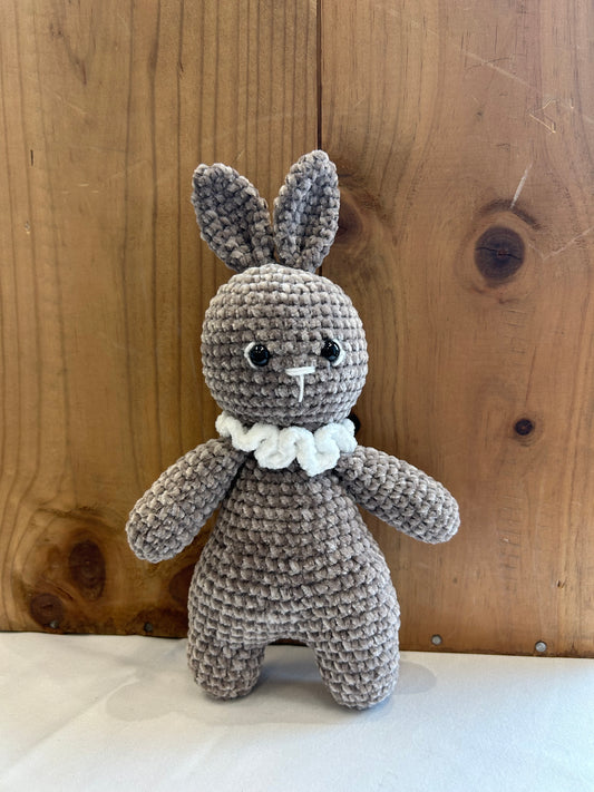 Doudou minky little rabbit - Fait à la main au crochet - Made in France