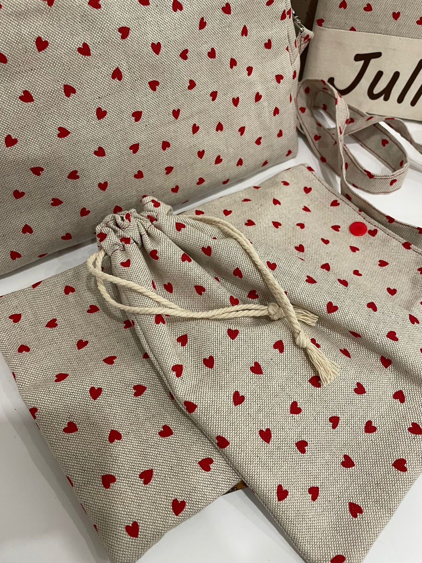 Coffret Sac à Langer et ses accessoires - Fait à la main - Made in France