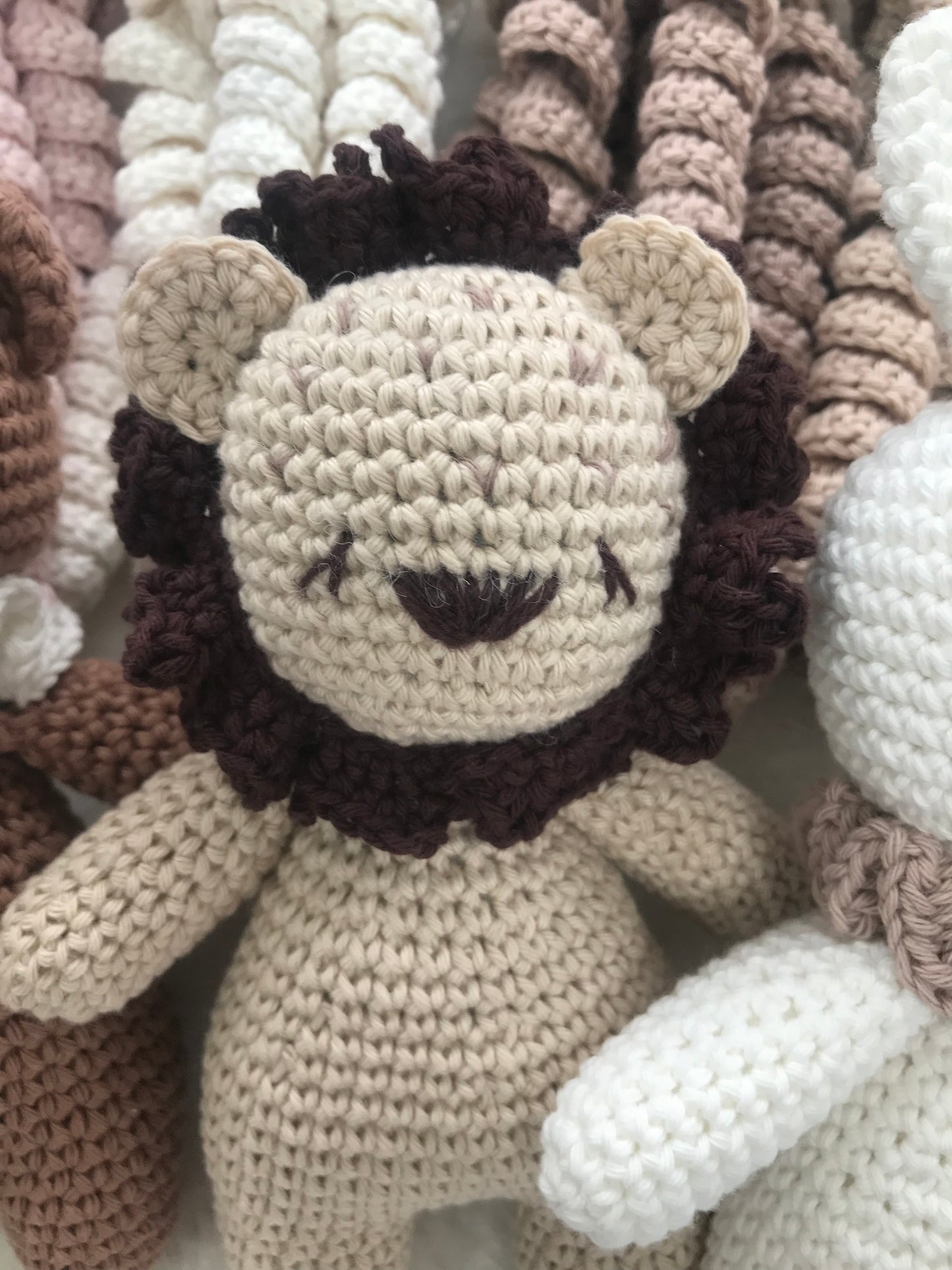 Doudou little lion - Fait à la main au crochet - Made in France