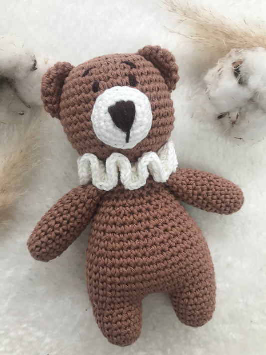 Doudou little bear - Fait à la main au crochet - Made in France
