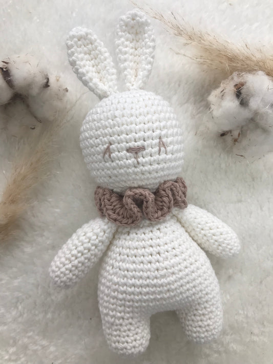 Doudou little rabbit - Fait à la main au crochet - Made in France