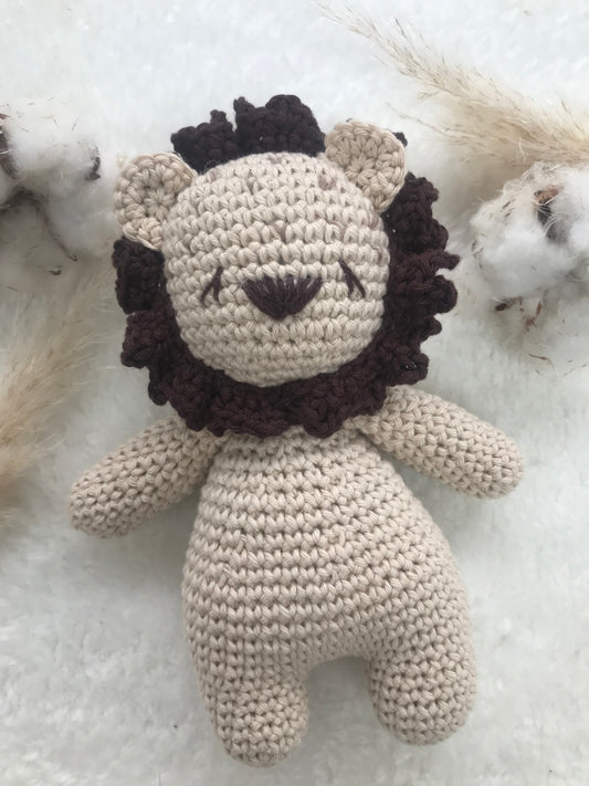 Doudou little lion - Fait à la main au crochet - Made in France